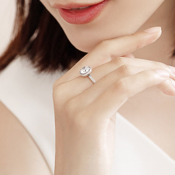 Anillo de Plata 925 con Circón para Mujer
