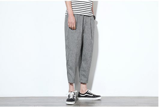 Pantalones Harem de Lino para Hombre - Image 4