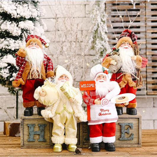 Figura Decorativa de Santa Claus de Pie