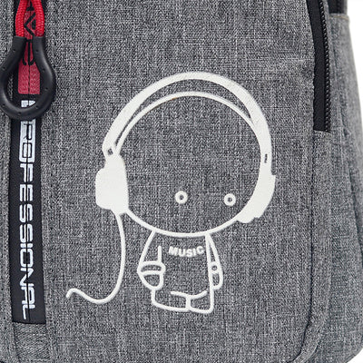 Bolsa Pectoral Nylon con Detalles Luminosos para Hombre - Image 3