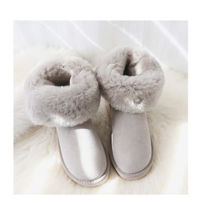 Botas de Nieve Caña Media para Mujer con Forro de Lana de Oveja - Image 8