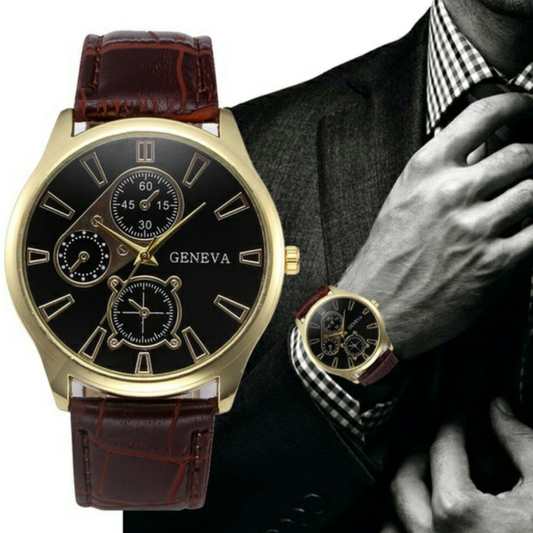 Reloj Pulsera Geneva Ejecutivo con Correa - Estilo Casual Profesional