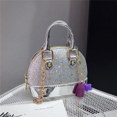 Bolso Mini Tipo Concha con Lentejuelas Brillantes - Image 9