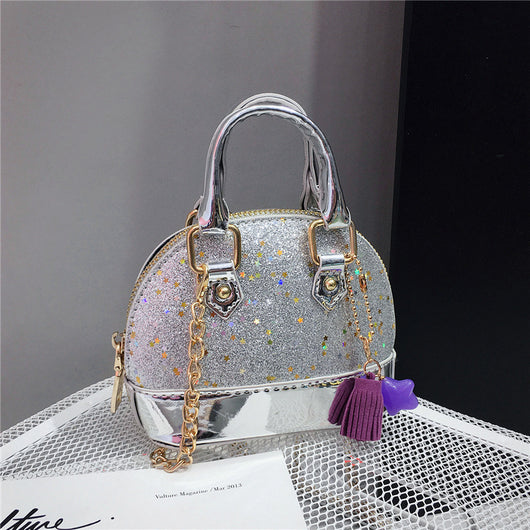 Bolso Mini Tipo Concha con Lentejuelas Brillantes - Image 9