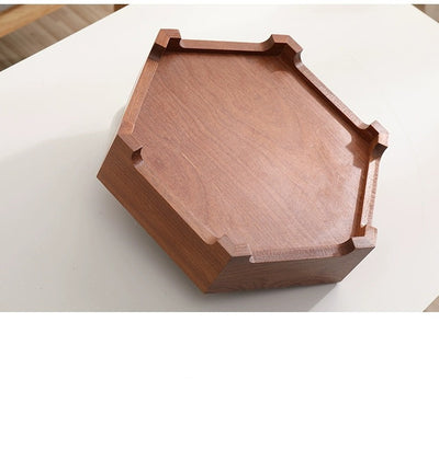 Caja de Dulces Año Nuevo Chino Madera Maciza Estilo Oriental - Image 3