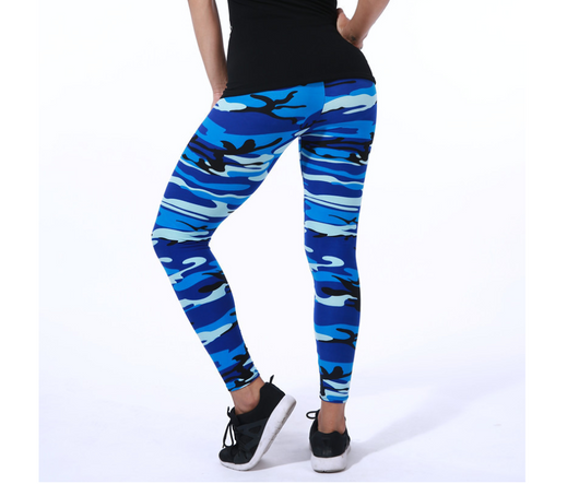 Leggings Estampado Camuflaje Floral Moda Europea y Americana - Image 4
