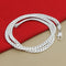 Personalized Silver-Plated Snake Bone Thick Clavicle Chain As shown