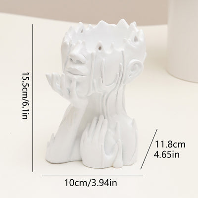 Maceta Decorativa Cabeza de Diosa en Resina - Diseño Medusa para Jardín - Image 8