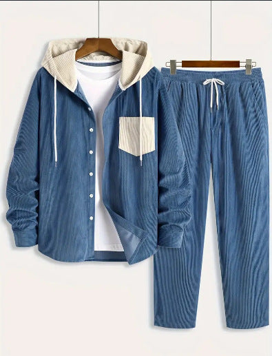 Sudadera con Capucha Waffle Texturizada - Conjunto Dos Piezas Moderno - Image 7