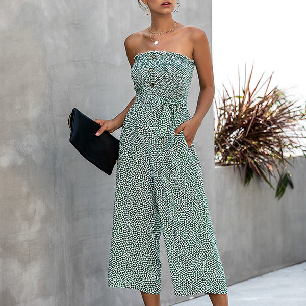Jumpsuit para Mujer con Bolsillos de Pecho y Cierre Ajustable