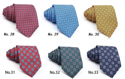 Corbata Estampada de Poliéster para Hombre Profesional - Image 39