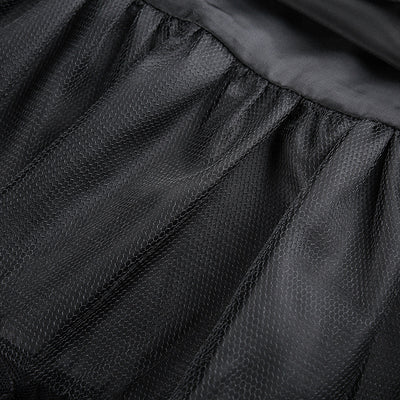 Falda Plisada Negra con Detalle de Encaje y Moño - Image 5