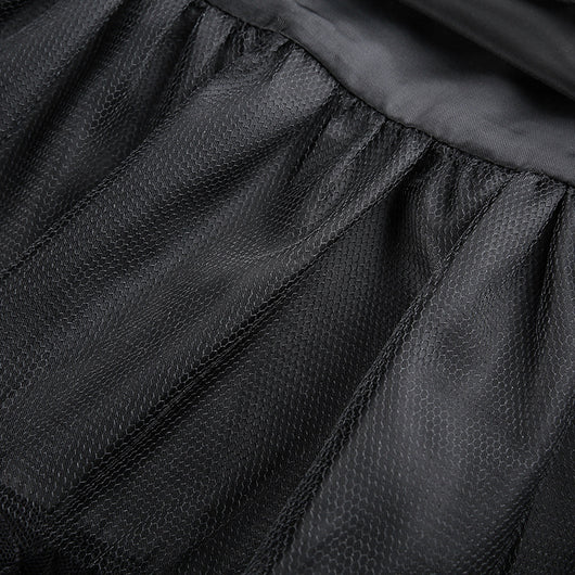 Falda Plisada Negra con Detalle de Encaje y Moño - Image 5