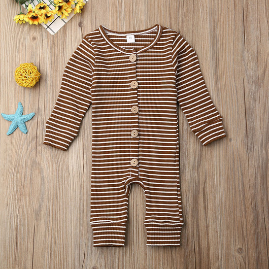 Mameluco Tejido a Rayas para Recién Nacido - Ropa Cálida y Cómoda - Image 17