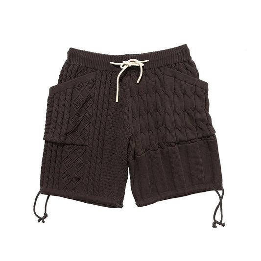Shorts de Lana Gruesa con Bolsillos para Hombre