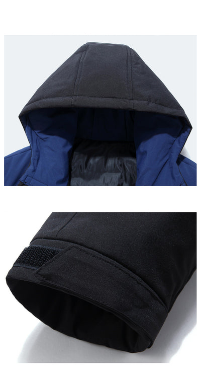 Abrigo de Algodón Grueso con Capucha para Hombre - Protección Térmica Outdoor - Image 6