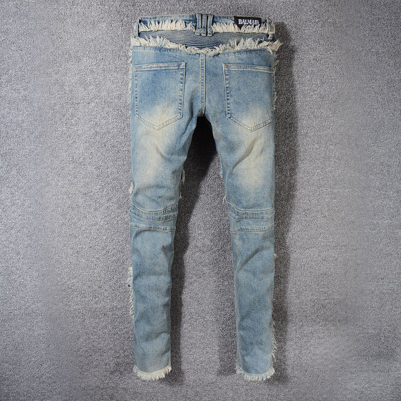 Pantalones Moto Denim con Refuerzos en los Pies