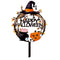 Decoración de pastel bandera de Halloween con palitos de bambú