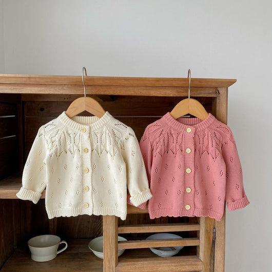 Chaqueta Tejida Calada para Niños - Diseño Versátil y Fresco - Image 14
