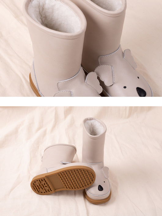 Botas de Nieve para Niños con Diseño de Animales - Cuero Genuino - Image 9