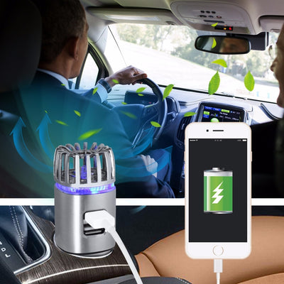 Cargador de Auto 2 en 1 con Purificador de Aire - Image 2