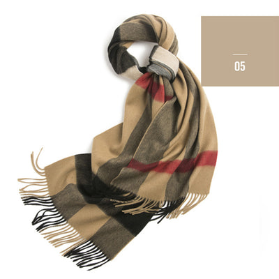 Chal de Lana Pura Cuadros Clásicos 40cm - Estilo Sofisticado - Image 6