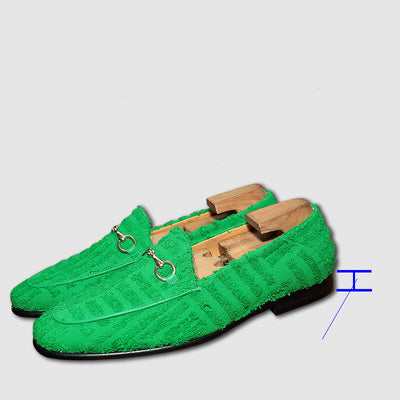 Mocasines Personalizados Verde Trendy para Hombre - Calzado Slip-on - Image 3
