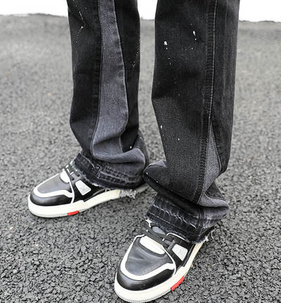 Pantalón Denim Reconstruido con Efecto Salpicado - Image 4