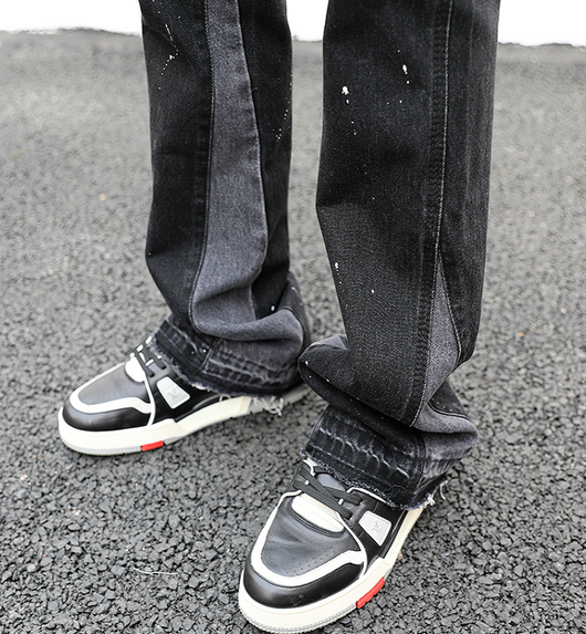 Pantalón Denim Reconstruido con Efecto Salpicado - Image 4