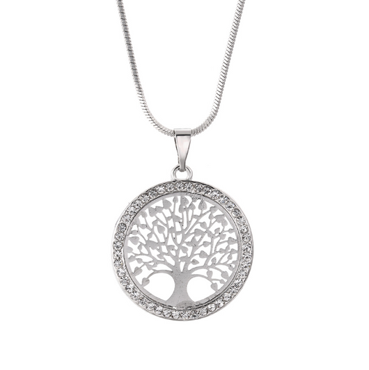 Collar Árbol de la Vida Cadena Larga Cristal Colgante Suéter - Image 8