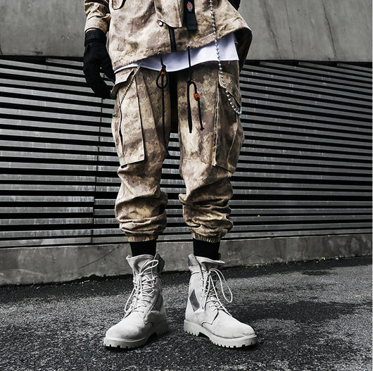 Pantalones Cargo Camuflaje Sueltos - Estilo Hip Hop Urbano para Hombre - Image 5