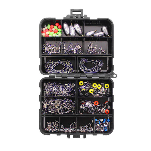 Set de 160 Piezas de Anzuelos Giratorios con Plomada para Pesca