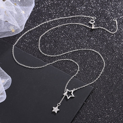 Collar Clavícula con Dije Estrella y Borla - Diseño Minimalista y Elegante - Image 4