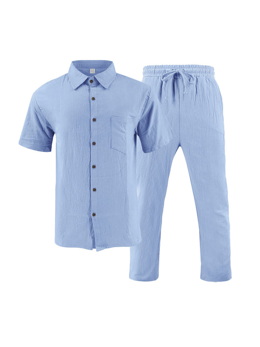 Conjunto de Playa: Polo Casual con Botones y Shorts Cómodos - Image 24