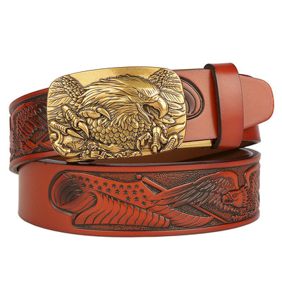 Cinturón Automático para Hombre con Hebilla Águila de Temperamento Fashion - Image 4