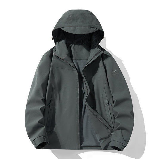 Chaqueta de Montaña Impermeable y Cortavientos Tallas Grandes