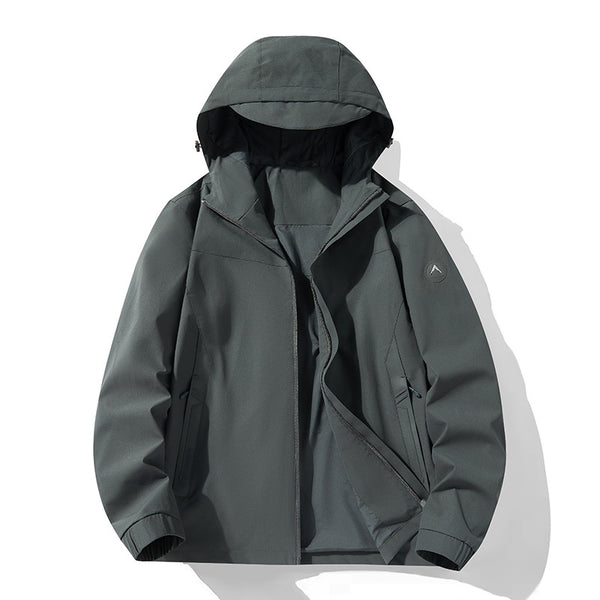 Chaqueta de Montaña Impermeable y Cortavientos Tallas Grandes
