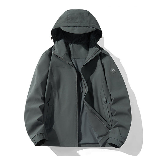 Chaqueta de Montaña Impermeable y Cortavientos Tallas Grandes