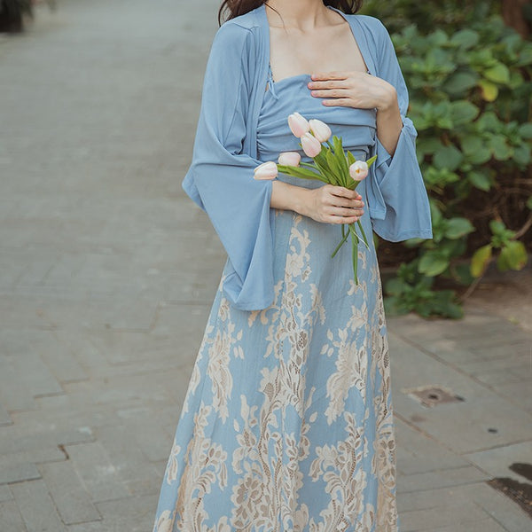 Vestido Romántico Retro Francés Seductor