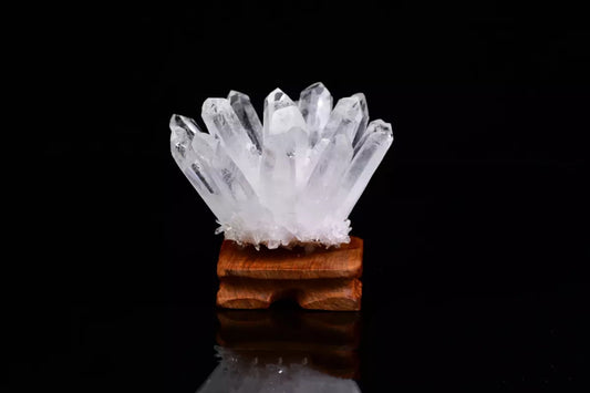 Racimos de Cristal Blanco Natural - Especímenes de Minerales Auténticos