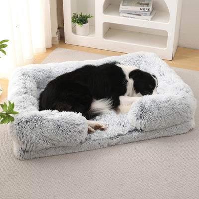Cama Redonda Acolchada para Mascotas - Diseño Invierno