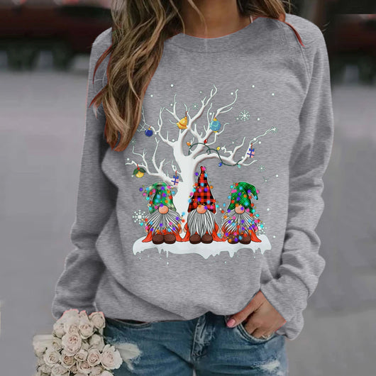 Suéter Navideño Estampado para Mujer con Cuello Redondo y Mangas Largas - Image 11