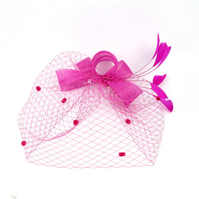 Tocado de Novia con Velo, Lazo y Sombrero de Copa - Image 20