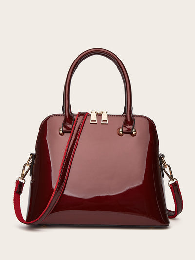 Bolso Tote Brillante para Mujer con Asa de Hombro - Image 6