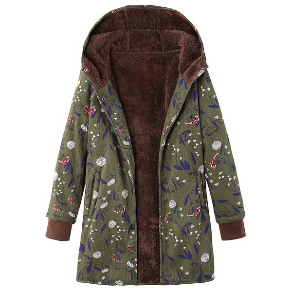 Chamarra Hoodie Floral Tallas Grandes