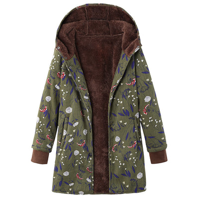 Chamarra Hoodie Floral Tallas Grandes