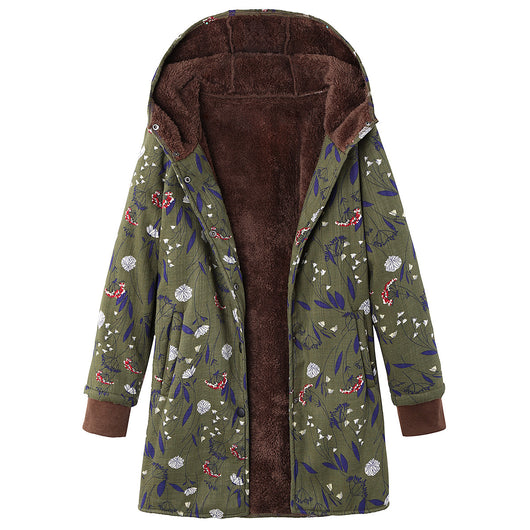 Chamarra Hoodie Floral Tallas Grandes
