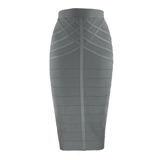 Falda Bandage Cintura Alta Rayas con Diseño Ajustado - Image 20
