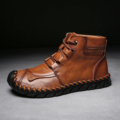 Botas Martin de Cuero Artesanal con Forro de Cachemir para Hombre - Image 3
