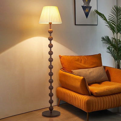 Lámpara de Pie Nogal Estilo Mediados de Siglo - Madera Maciza - Image 11